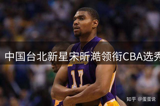 中国台北新星宋昕澔领衔CBA选秀 四川男篮收获四名潜力新秀